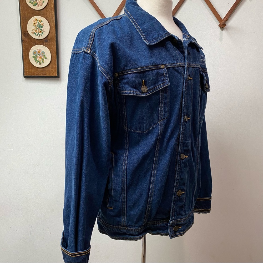 🍄 3/$30 Trump Marina Vintage Trucker Jacket - Picture 9 of 11